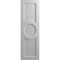 Ekena Millwork True Fit PVC Center Circle Arts & Crafts Fixed Mount Shutters, Primed, 18"W x 44"H TFP001AC18X044PR - alternate 9